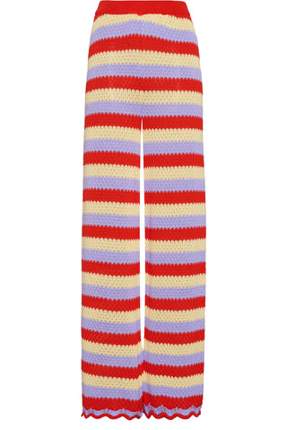 karavan clothing fashion spring summer 26 nai collection erica knitted trousers multicolor stripes
