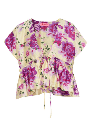 karavan clothing fashion spring summer 26 nai collection ernie top floral purple lemon