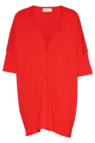 karavan clothing fashion spring summer 26 nai collection francisca knitted shirt red