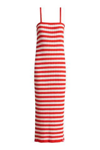 karavan clothing fashion spring summer 25 gabriella knitted dress pink red stripes