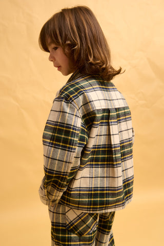 karavan clothing fashion fall winter 25 homecoming rookies collection george shirt checked green ivory