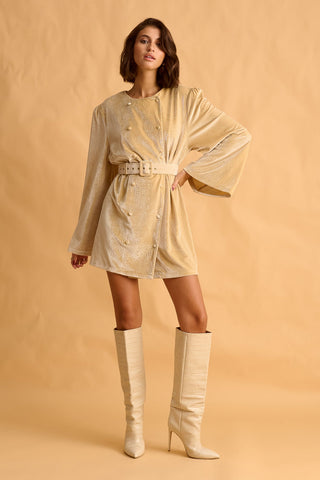 karavan clothing fashion fall winter 25 krvn homecoming collection gigi mini dress ivory