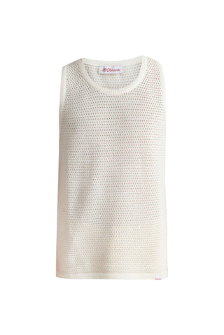 karavan clothing tosa kalokairia spring summer 25 men collection griffin knitted tank top white