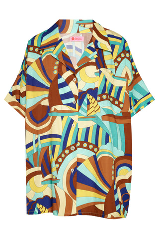 karavan clothing fashion spring summer 26 nai collection janna shirt brown abstract boat