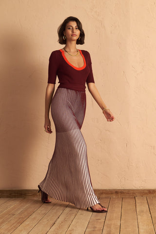 karavan clothing fashion spring summer 25 josie knitted dress brown