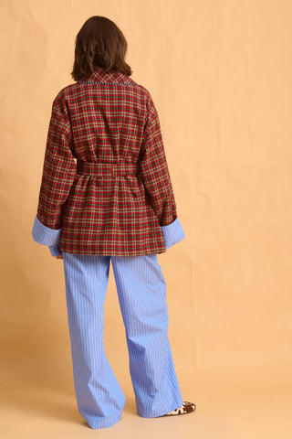 karavan clothing fashion fall winter 25 homecoming homeware collection checked red robe