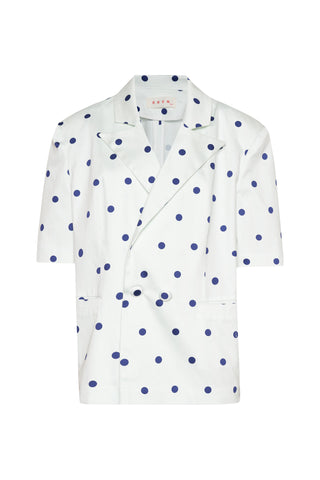 karavan clothing fashion krvn spring summer 26 nai collection kristen blazer polka blue