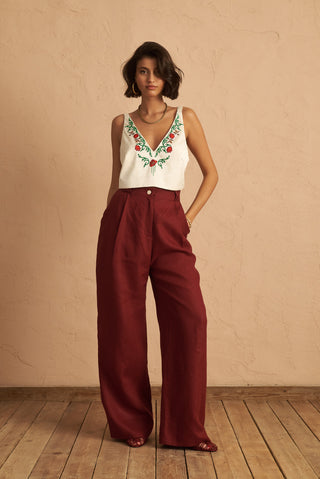 karavan clothing fashion spring summer 25 laina crop top ivory