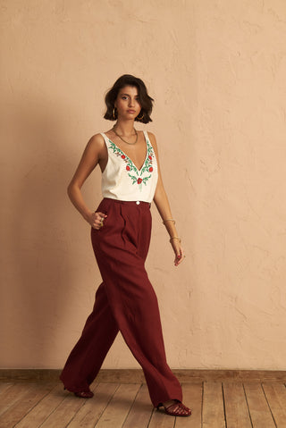 karavan clothing fashion spring summer 25 laina crop top ivory