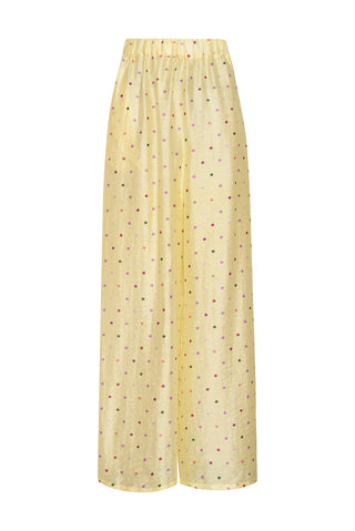karavan clothing fashion spring summer 26 nai collection lorenza trousers polka lemon