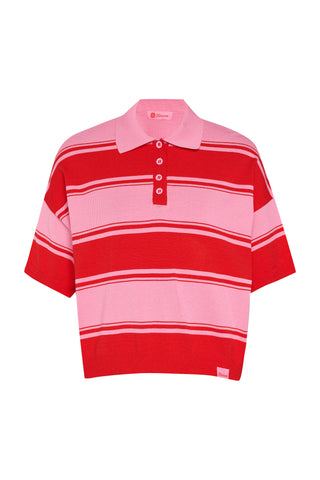 karavan clothing fashion spring summer 26 nai collection lorette knitted cropped top red pink