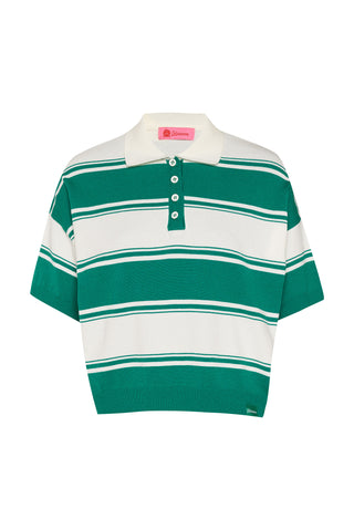 karavan clothing fashion spring summer 26 nai collection lorette knitted cropped top green white