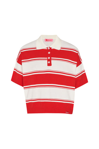 karavan clothing fashion spring summer 26 nai collection lorette knitted cropped top white red