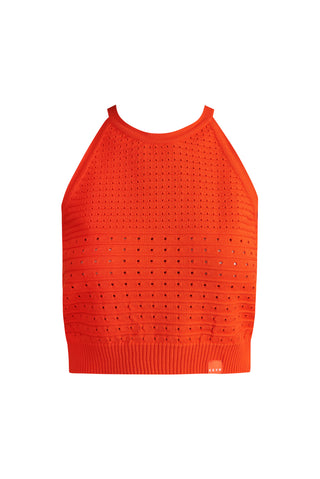 karavan clothing fashion spring summer 25 krvn laurel knitted top red