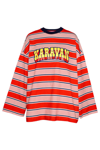 karavan clothing fashion spring summer 26 nai collection madeline longsleeve red bue stripes