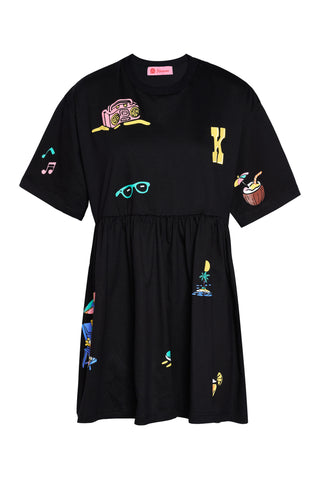 karavan clothing fashion spring summer 26 nai collection maggie mini dress black