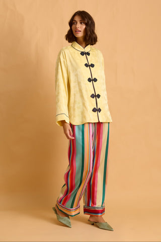 karavan clothing fashion fall winter 25 homecoming homeware collection mandarin shirt yellow