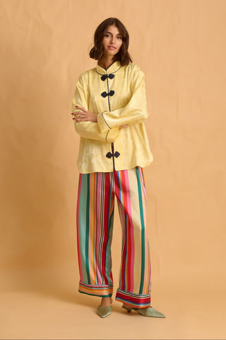 karavan clothing fashion fall winter 25 homecoming homeware collection mandarin shirt yellow