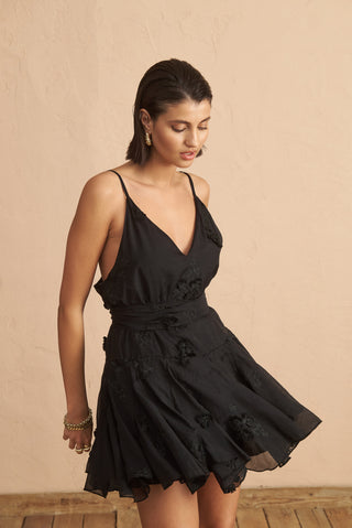 karavan clothing fashion spring summer 25 krvn mania mini dress black