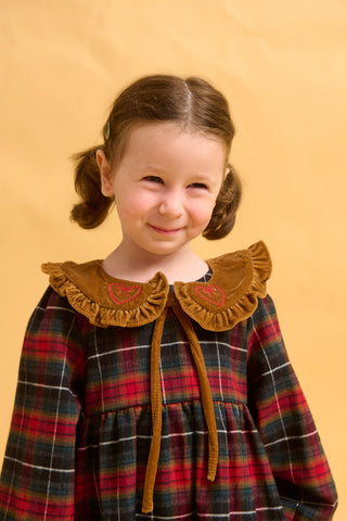 karavan clothing fashion fall winter 25 homecoming rookies collection margarita dress checked red green