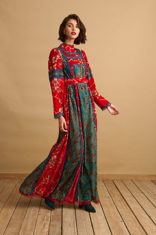 karavan clothing fashion KRVN well i did fall winter 24 25 christmas edition marion dress bordeaux