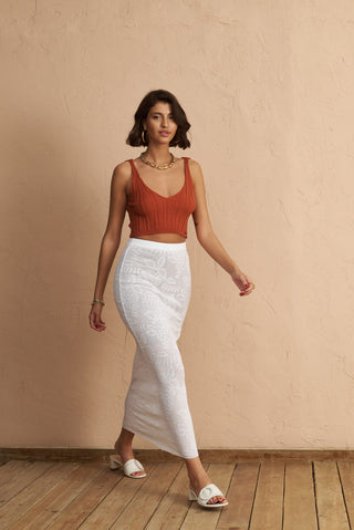 karavan clothing fashion spring summer 25 krvn luisa top terracotta