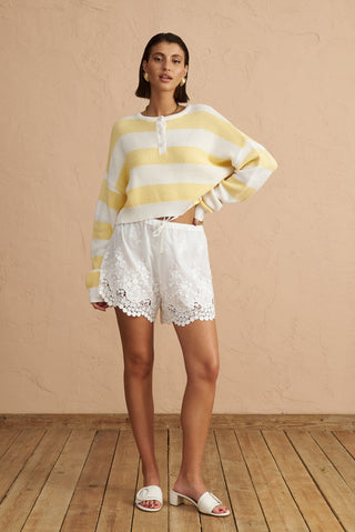 karavan clothing fashion spring summer 25 krvn violet shorts white