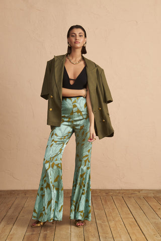 karavan clothing fashion spring summer 25 krvn cyndi blazer mud green