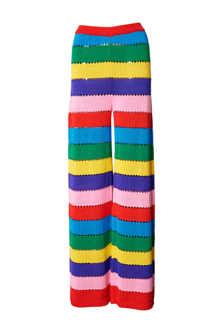 karavan clothing fashion spring summer 26 nai collection morena knitted trousers multicolor stripes