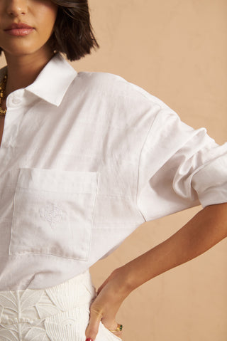 karavan clothing fashion spring summer 25 nana shirt white