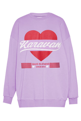 karavan clothing fashion spring summer 26 nai collection ophelia sweatshirt lilac