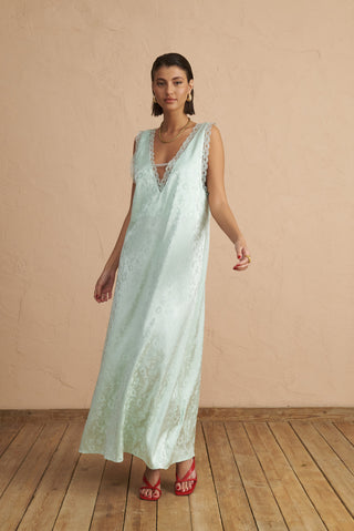 karavan clothing fashion spring summer 25 krvn orietta dress light mint