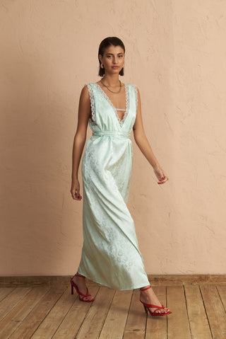 karavan clothing fashion spring summer 25 krvn orietta dress light mint