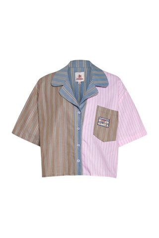 karavan clothing fashion planet homeware spring summer 26 nai collection shirt pink brown stripes