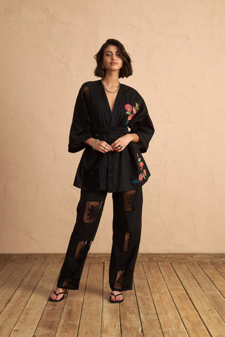 karavan clothing fashion spring summer 25 persa kimono black
