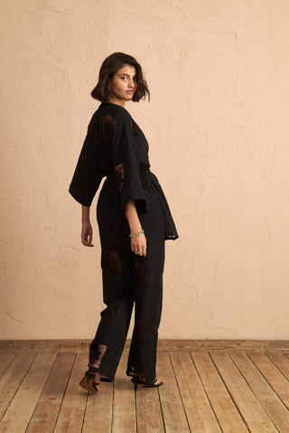 karavan clothing fashion spring summer 25 persa kimono black