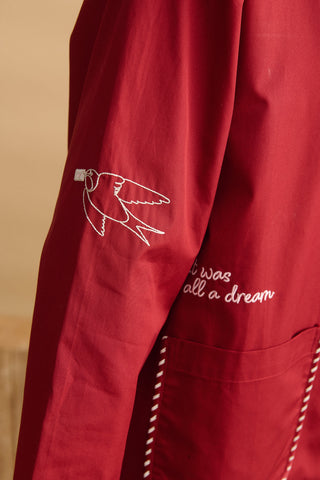 karavan clothing planet homeware collection fall winter 24 25 pyjamas set pink burgundy