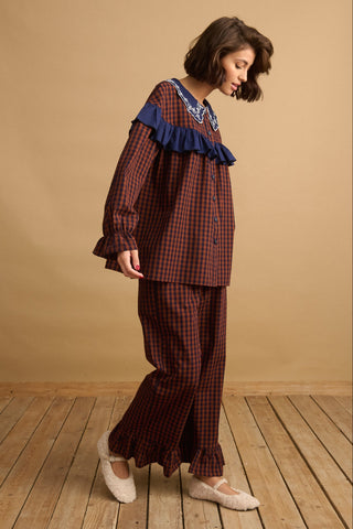 Pyjamas Set (Brown Check)