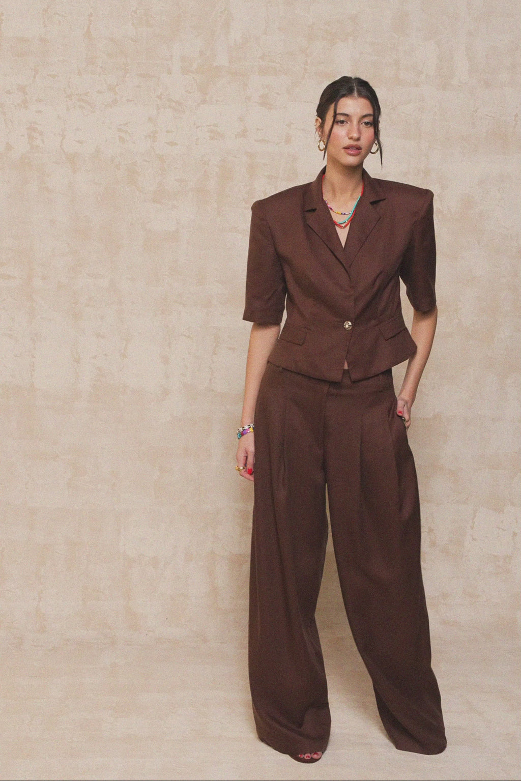 karavan clothing fashion krvn spring summer 26 nai collection kathia trousers brown