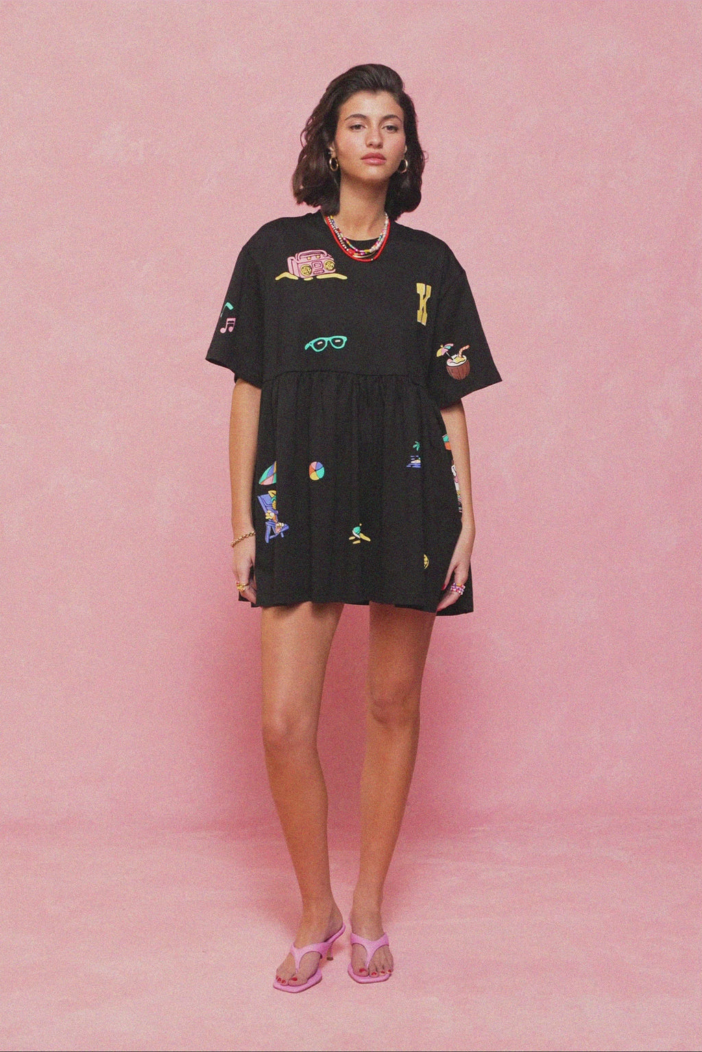 karavan clothing fashion spring summer 26 nai collection maggie mini dress black