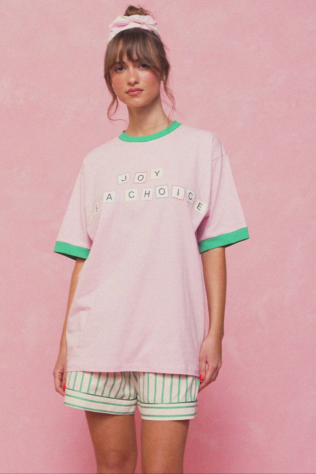 karavan clothing fashion planet homeware spring summer 26 nai collection joy tee pink