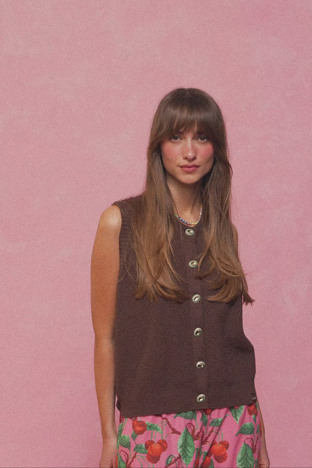 karavan clothing fashion spring summer 26 nai collection sybil knitted top brown