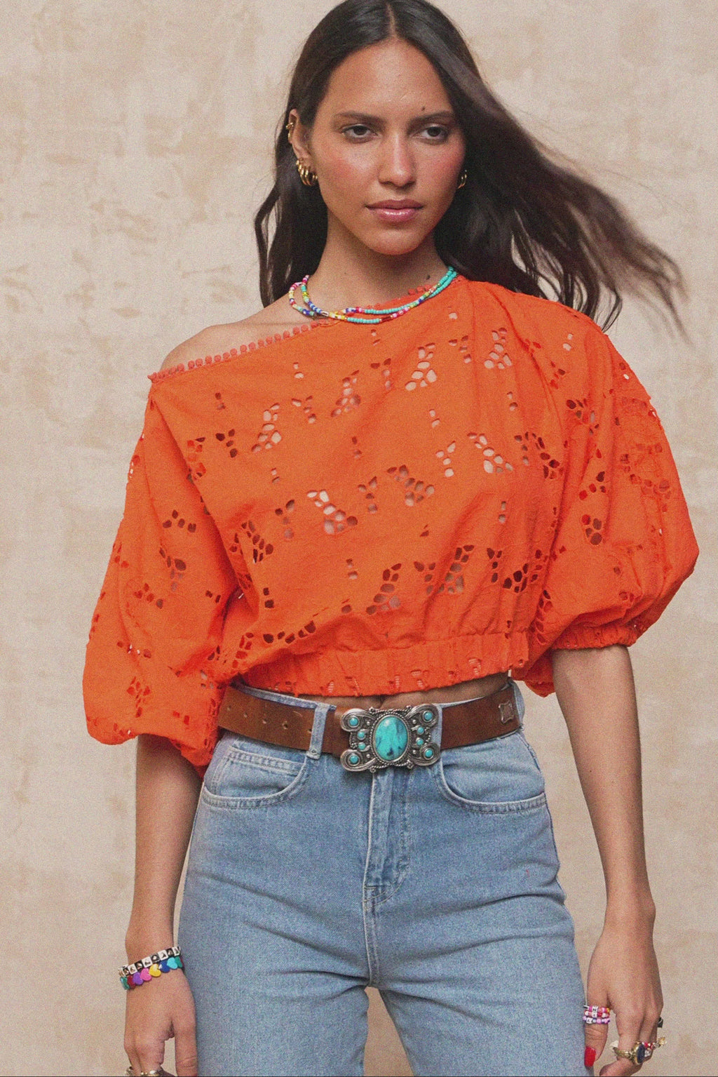 karavan clothing fashion krvn spring summer 26 nai collection tonia top orange