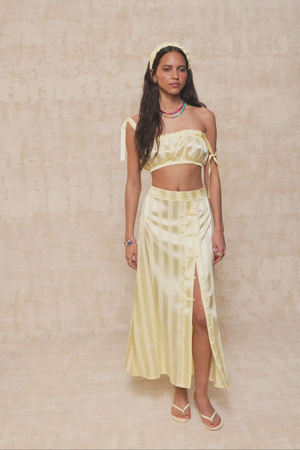 karavan clothing fashion krvn spring summer 26 nai collection noemia skirt lemon yellow