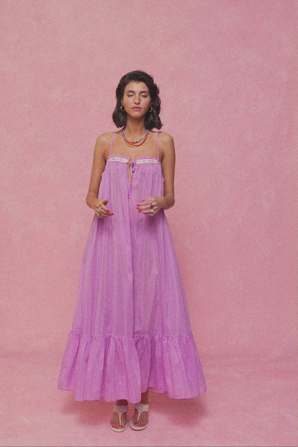 karavan clothing fashion spring summer 26 nai collection gloria dress lilac