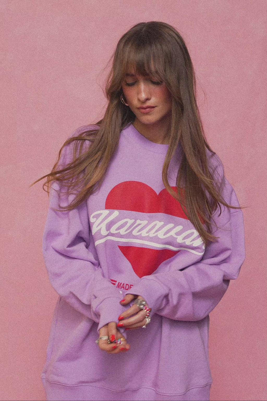 karavan clothing fashion spring summer 26 nai collection ophelia sweatshirt lilac