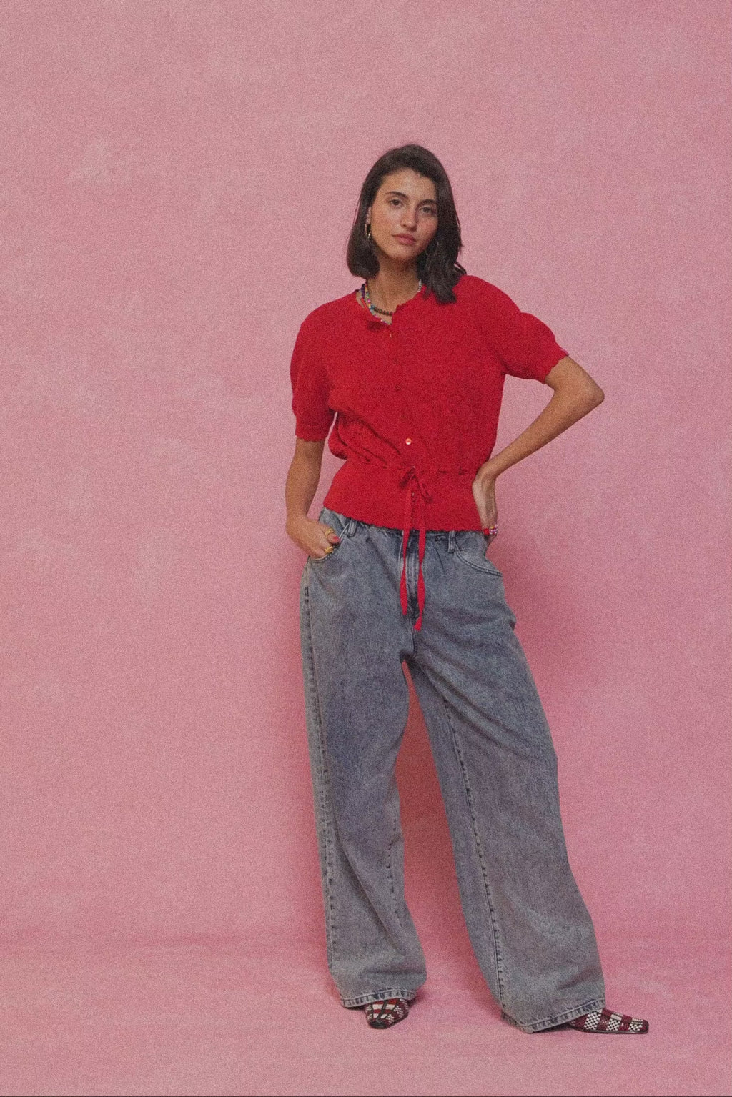 karavan clothing fashion spring summer 26 nai collection esme jeans stonewashed blue