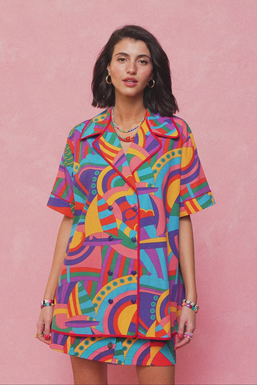 karavan clothing fashion spring summer 26 nai collection bijou shirt abstract boat multicolor