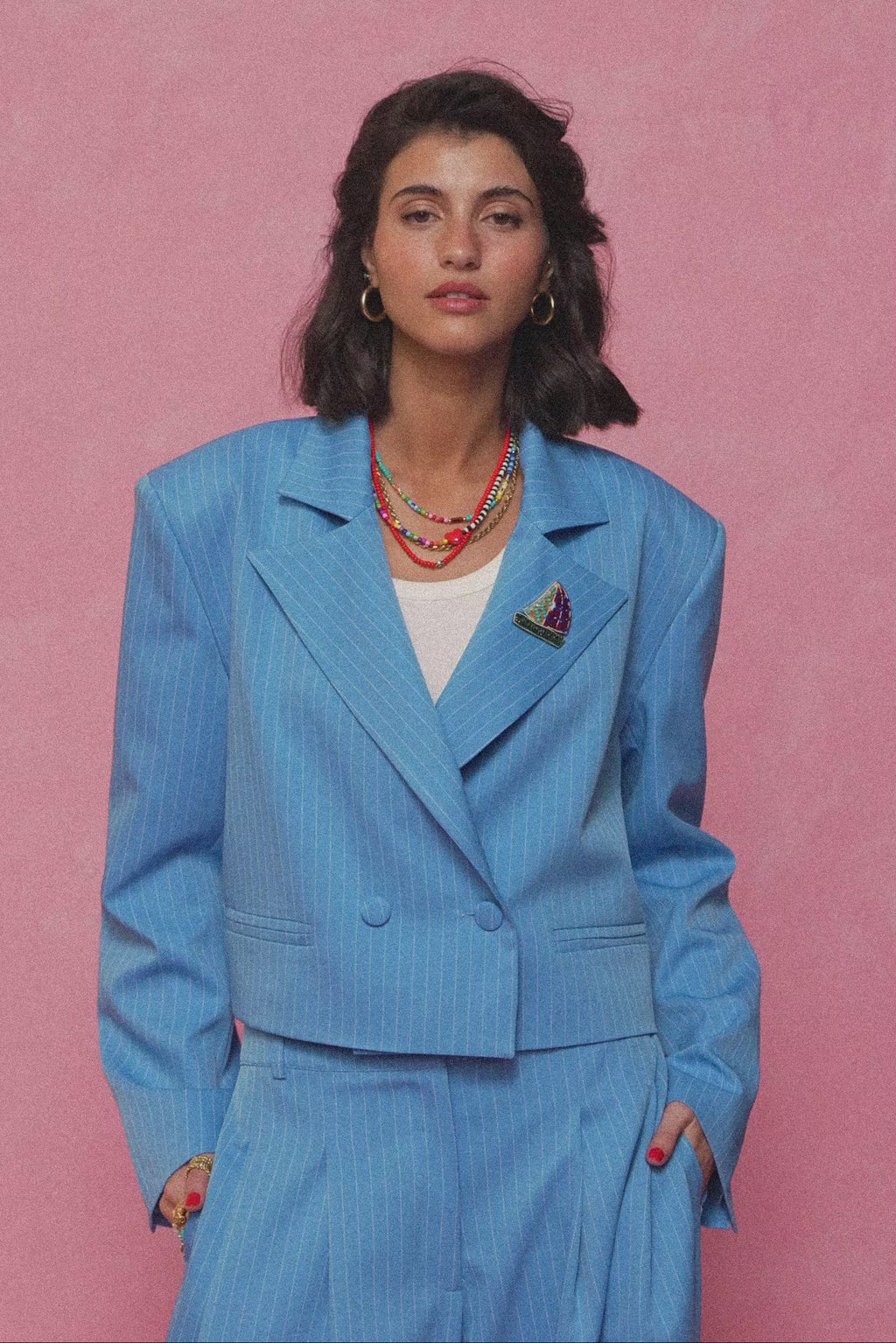 karavan clothing fashion spring summer 26 nai collection aithra blazer ciel