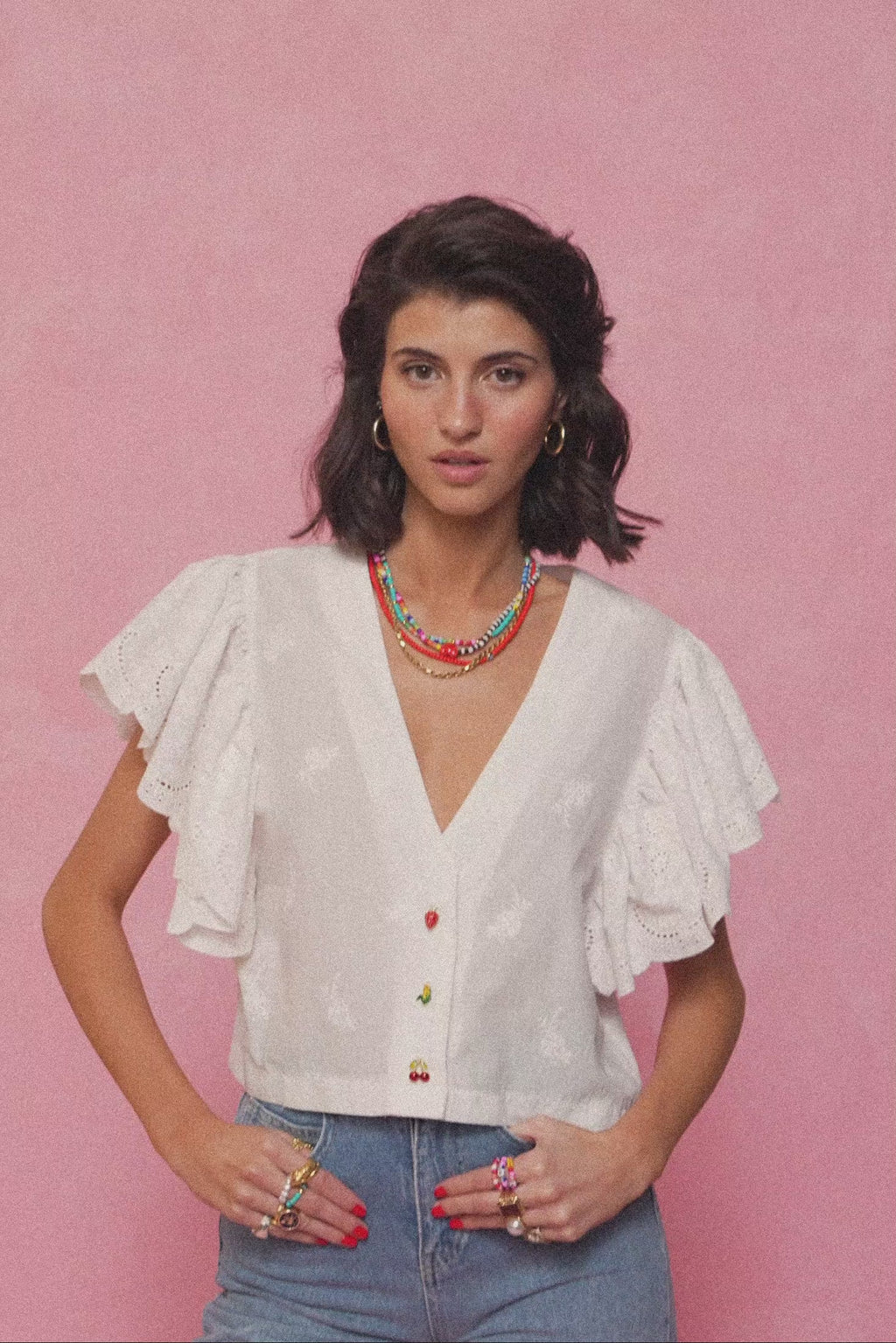 karavan clothing fashion spring summer 26 nai collection glinda shirt white